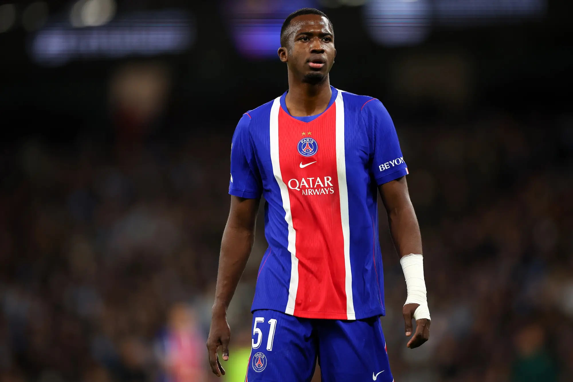 Willian Pacho of Paris Saint-Germain.