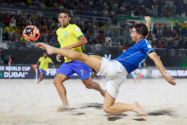 Brazil is the reigning Beach World Cup champion.