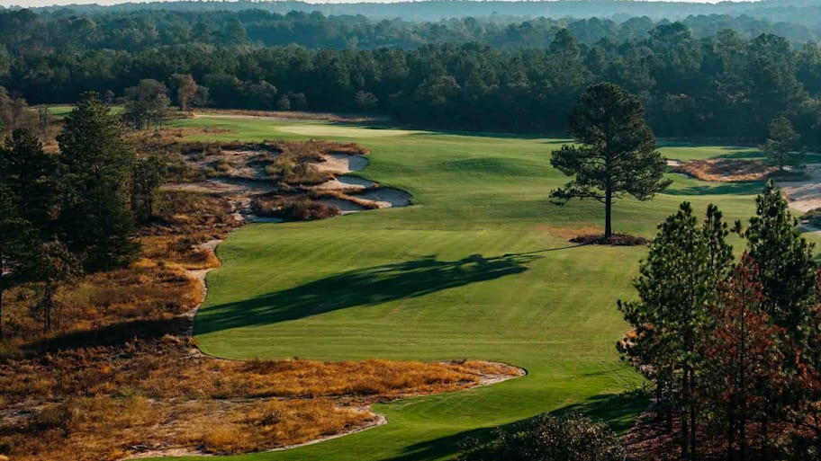 The drivable par-4 7th hole.