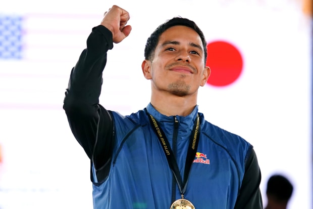 Montalvo says he doesn’t really like dancing to the music at breaking competitions.
