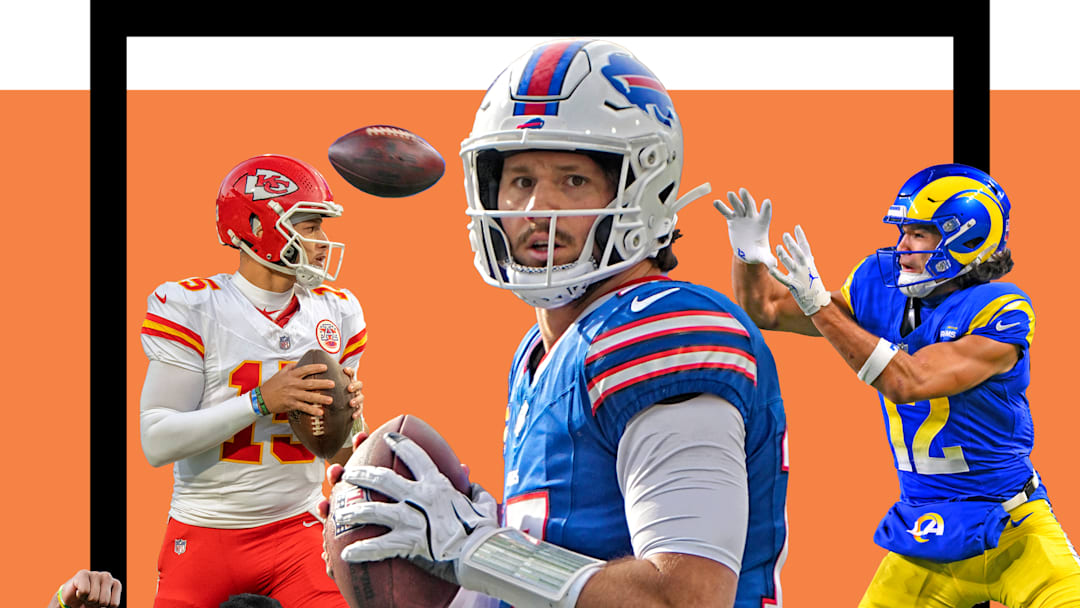 The Chiefs' Patrick Mahomes, Rams' Puka Nacua, Browns' Myles Garrett and Bills' Josh Allen finished in the top 10 in voting by our MMQB staff.