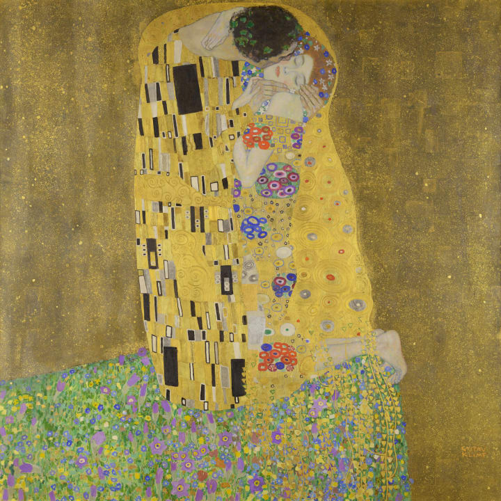 Klimt’s ‘The Kiss.’