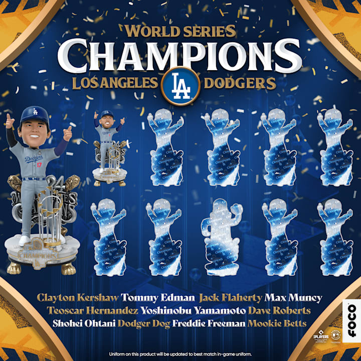 Dodgers World Series champions gear