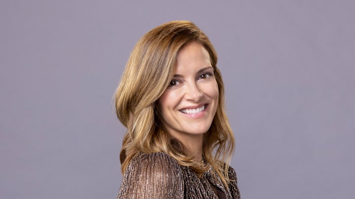 Rebecca Budig from the CBS holiday special FIT FOR CHRISTMAS, scheduled to air on the CBS Television Network. -- Photo: Linsday Siu/CBS ©2022 CBS Broadcasting, Inc. All Rights Reserved.