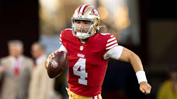 San Francisco 49ers quarterback Tanner Mordecai (4)