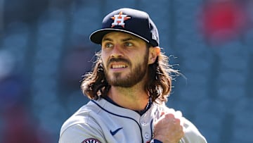 Houston Astros pitcher Spencer Arrighetti