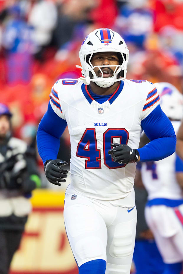 Buffalo Bills linebacker Von Miller against the Kansas City Chiefs during the AFC Championship game