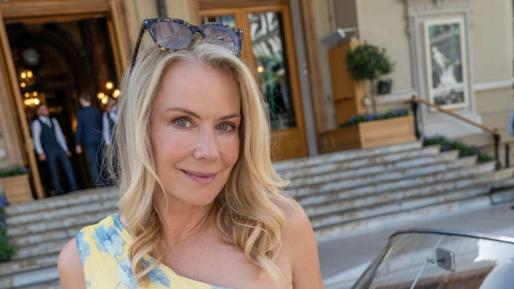 Episode 9329 - Monte Carlo, Monaco - Coverage of the CBS Original Daytime Series THE BOLD AND THE BEAUTIFUL, scheduled to air on the CBS Television Network. Pictured: Katherine Kelly Lang. Photo by Sean Smith/ Courtesy of Bell Phillip TV Productions Inc.