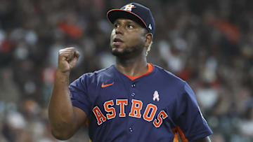 Houston Astros starting pitcher Ronel Blanco