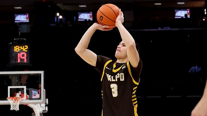 All Wright #3 of the Valparaiso Beacons shoots the ball during the game against the Ohio State Buckeyes at Value City Arena on December 17, 2024 in Columbus, Ohio.