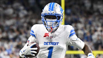 Detroit Lions wide receiver Jameson Williams (1).