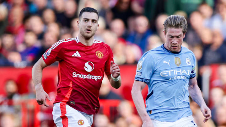 The final Manchester derby of the season also was Kevin De Bruyne's (right) final as a Man City player.