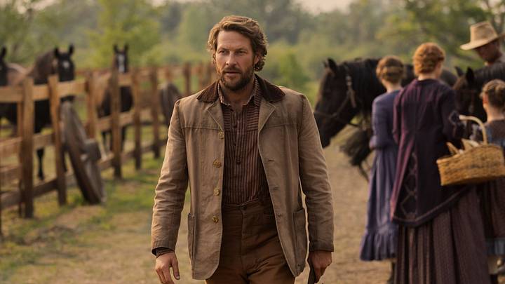 Little House on the Prairie. Luke Bracey as Charles Ingalls in episode 105 of Little House on the Prairie. 