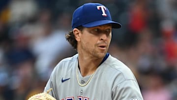 Jun 11, 2025; Pittsburgh, Pennsylvania, USA; Texas Rangers starting pitcher Jacob deGrom throws to the Pittsburgh Pirates during the first inning at PNC Park