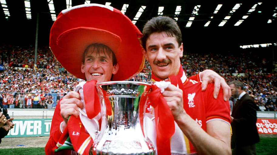 Ian Rush (right) scored five FA Cup final goals.