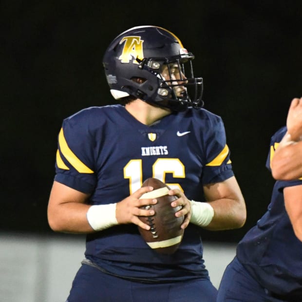 Tuscaloosa Academy quarterback Preston Lancaster.