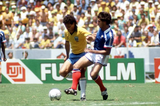 Manuel Amoros (right) is among the greatest right backs ever.