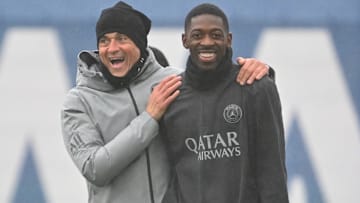Luis Enrique et Ousmane Dembélé - PSG 