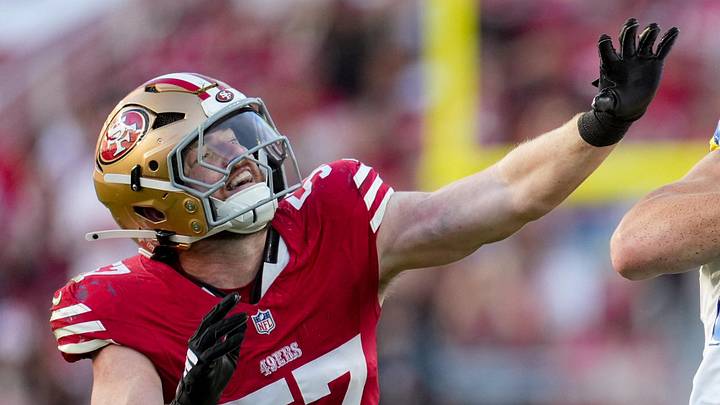 San Francisco 49ers linebacker Luke Gifford (57)