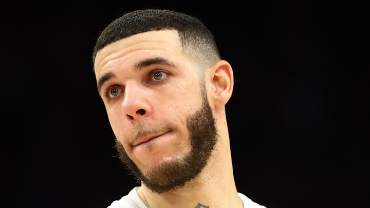 Jan 30, 2026; Phoenix, Arizona, USA; Cleveland Cavaliers guard Lonzo Ball (2): Mark J. Rebilas-Imagn Images