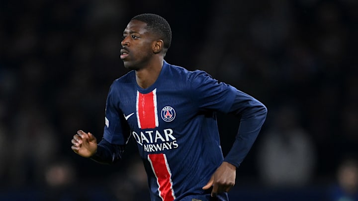 Ousmane Dembélé sera titulaire à la pointe de l'attaque du PSG. Ousmane Dembélé sera titulaire à la pointe de l'attaque du PSG.