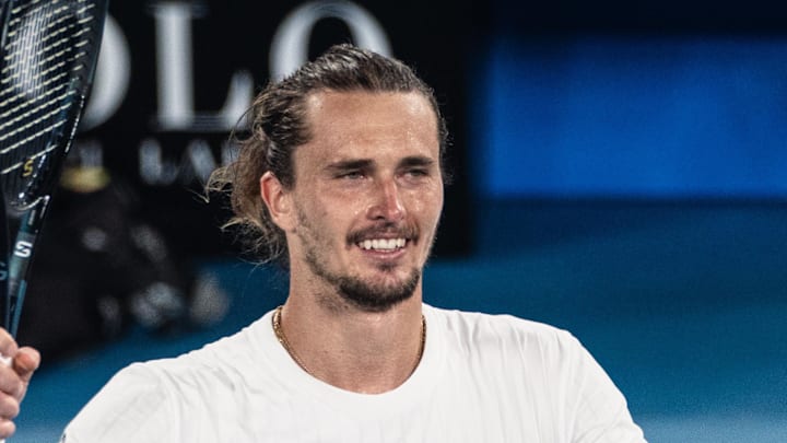 Alexander Zverev celebrates his victory