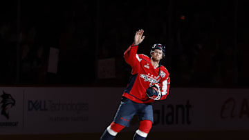 Connor McMichael, Washington Capitals Mandatory Credit: Geoff Burke-Imagn Images