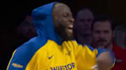 Draymond Green argued a first-quarter call from the bench.