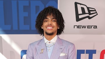 Asa Newell at the 2025 NBA Draft