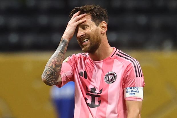 Messi in action.
