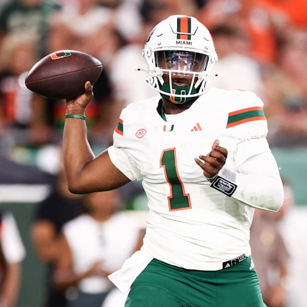 University of Miami quarterback Cam Ward