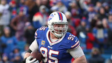 Bills Kyle Williams caught a pass for 9-yards in his last NFL game. Williams retired after 13-years in Buffalo.