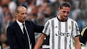 Massimiliano Allegri e Adrien Rabiot