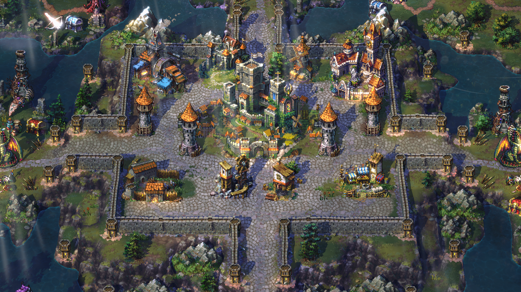 Songs of Conquest screenshot showing a castle.