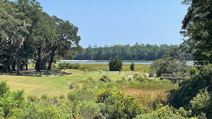 The 16th hole at Glen Dornoch made for a memorable finish to Flight 13 of the Myrtle Beach World Amateur.