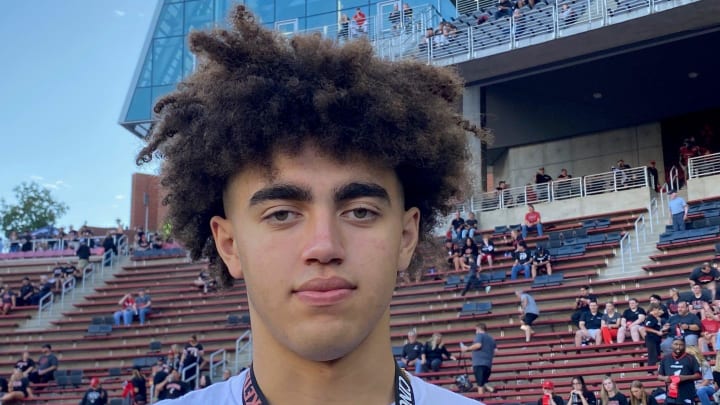 Malachi Moreno, a 6-11, 210-pound four-star center from Great Crossing HS in Georgetown, Kentucky visited UC and Nippert Stadium Saturday, Sept. 16.