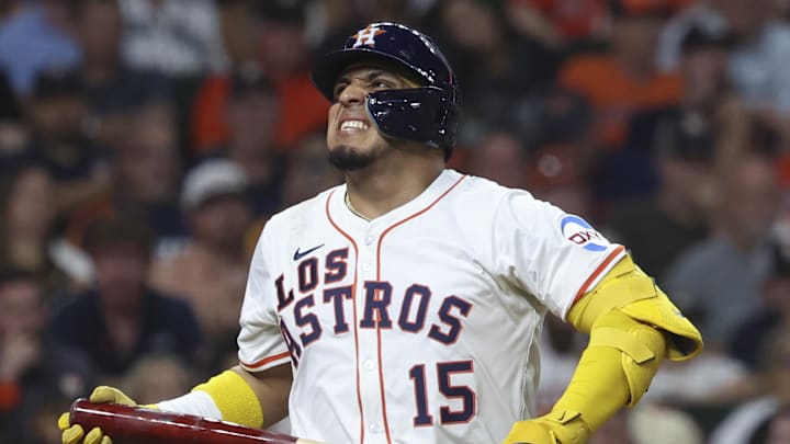 Houston Astros designated hitter Isaac Paredes (15) 