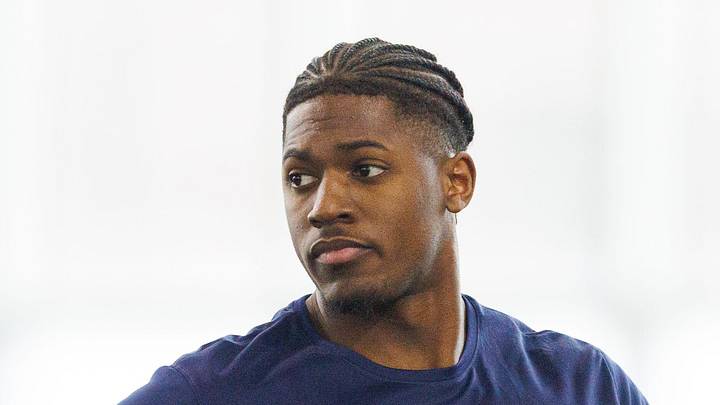 Running back Jadarian Price during Notre Dame football's Pro Day