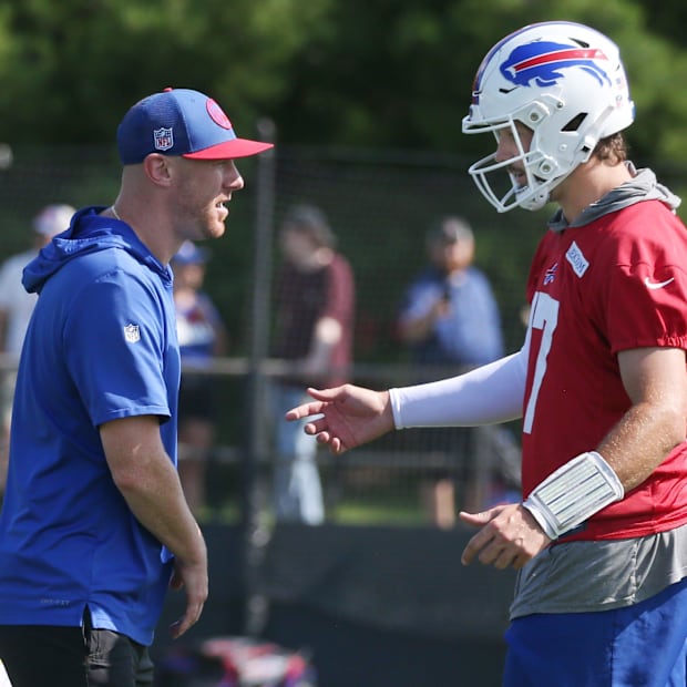 Joe Brady and Josh Allen