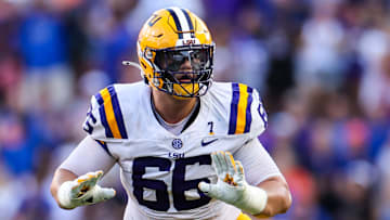 LSU Tigers offensive lineman Will Campbell (66)