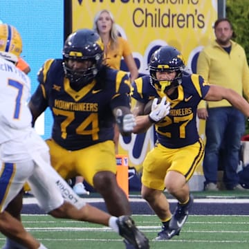 West Virginia University running back Clay Ash