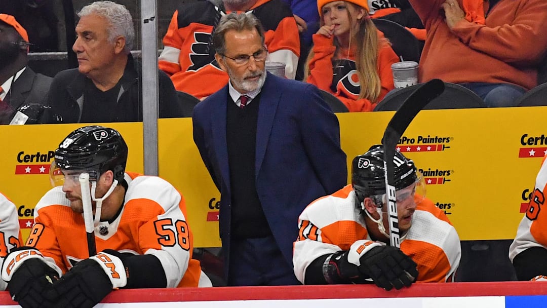 Philadelphia Flyers head coach John Tortorella. Mandatory Credit: Eric Hartline-Imagn Images