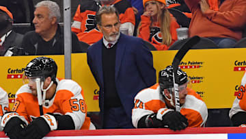 Philadelphia Flyers head coach John Tortorella. Mandatory Credit: Eric Hartline-Imagn Images