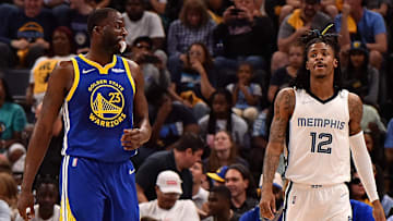 Draymond Green, Golden State Warriors and Ja Morant, Memphis Grizzlies