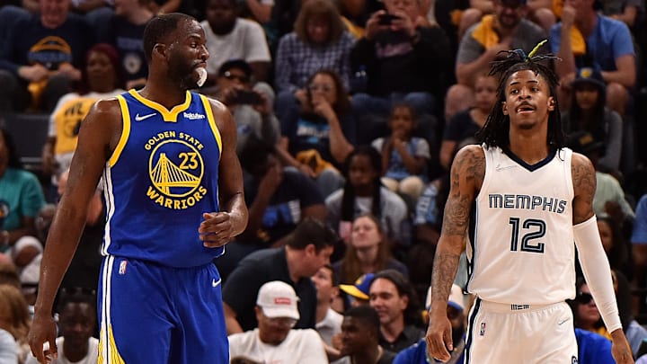 Draymond Green, Golden State Warriors and Ja Morant, Memphis Grizzlies