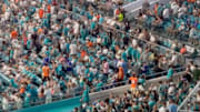 Dolphins fans left early while their team was getting blown out by the Buffalo Bills.