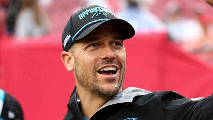 Carolina Panthers head coach Dave Canales