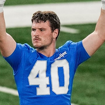 Detroit Lions tight end Zach Horton (40).