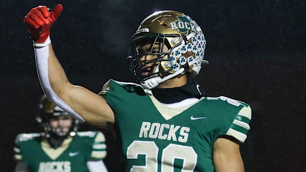 Westfield's Deacon King (20) rushed for 1,440 yards and 18 touchdowns in 2024.