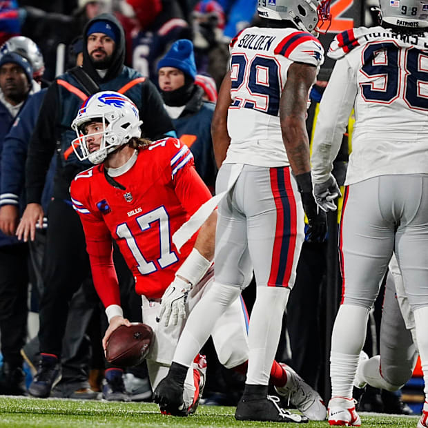 Josh Allen after run Josh Allen after run